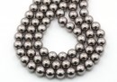 Preciosa pearl, dark grey, 8mm - x50