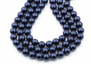 Preciosa pearl, dark blue, 6mm - x100