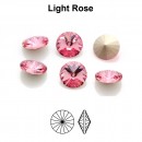 Preciosa rivoli, light rose, 6mm - x2