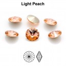 Preciosa rivoli, light peach, 6mm - x2