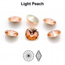 Preciosa rivoli, light peach, 10mm - x2