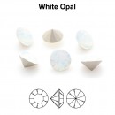 Preciosa chaton, white opal, 6mm - x4