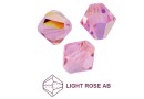 Preciosa, margele bicone, light rose AB, 4mm - x40