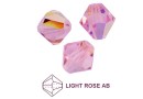 Preciosa, bicone bead, light rose AB, 4mm - x40