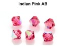 Preciosa, bicone bead, indian pink AB, 4mm - x40