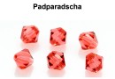 Preciosa, bicone bead, padparadscha, 4mm - x40