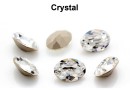 Preciosa, fancy oval, crystal, 14x10mm - x2