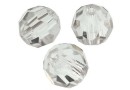 Preciosa, faceted round bead, crystal, 4mm - x10