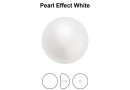 Preciosa, cabochon perla cristal, white, 10mm - x2