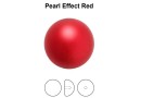 Preciosa, crystal pearl cabochon, red, 6mm - x4