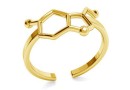 Ring serotonina, gold plated 925 silver, adjustable - x1