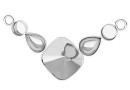 Link base,  925 silver, ceralun, square 10mm, drop 8x6mm - x1