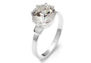 Ring base, with 9mm zirconia crystal, 925 silver, inside 16.1mm - x1