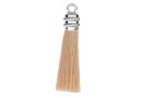 Earring decor,  925 silver, peach, 36mm - x1