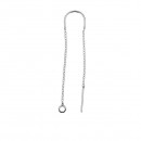 Earring findings, 925 silver, 46mm - x1pair