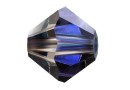 Preciosa, bicone bead, heliotrope, 4mm - x40