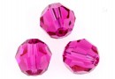 Preciosa, faceted round bead, fuchsia, 4mm - x10