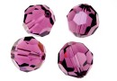 Preciosa, faceted round bead, amethyst, 4mm - x10