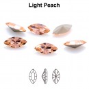 Preciosa navette, fancy chaton, light peach, 10mm - x4