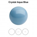 Perle Preciosa cu un orificiu, aqua blue, 10mm - x2