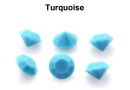 Preciosa chaton SS34, turquoise, 7mm - x4