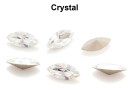 Preciosa navette, fancy chaton, crystal, 10mm - x4