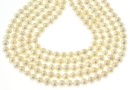 Perle de cultura - 6x5mm, alb