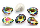 Ideal crystals, fancy picatura, vitrail medium, 10x7mm - x4