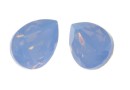 Ideal crystals, fancy drop, air blue mix opal, 10x7mm - x4