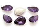 Ideal crystals, fancy drop, purple amethyst, 10x7mm - x4