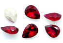 Ideal crystals, fancy drop, ruby, 10x7mm - x4