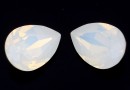 Ideal crystals, fancy picatura, mix white opal, 14x10mm - x2