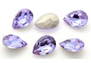 Ideal crystals, fancy drop, violet, 14x10mm - x2