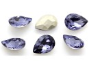 Ideal crystals, fancy picatura, smoked tanzanite, 14x10mm - x2