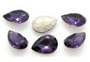 Ideal crystals, fancy picatura, purple amethyst, 14x10mm - x2