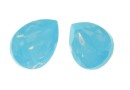Ideal crystals, fancy picatura, mix aqua opal, 14x10mm - x2