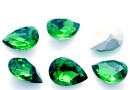 Ideal crystals, fancy picatura, fern green, 14x10mm - x2