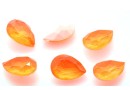 Ideal crystals, fancy picatura, neon orange, 14x10mm - x2