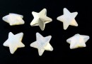 Ideal crystals, fancy star, mix white opal, 10mm - x1