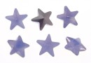 Ideal crystals, fancy star, mix violet opal, 10mm - x1