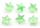 Ideal crystals, fancy star, mint green, 10mm - x1