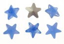 Ideal crystals, fancy star, mix air blue opal, 10mm - x1