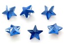 Ideal crystals, fancy star, navy blue sapphire, 10mm - x1