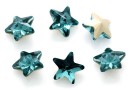 Ideal crystals, fancy star, denim blue, 10mm - x1