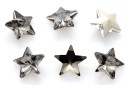Ideal crystals, fancy star, black diamond, 10mm - x1