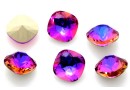 Ideal crystals, fancy square, astral blue, 12mm - x2