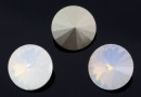 Ideal crystals, rivoli, mix white opal, 10mm - x4