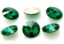 Ideal crystals, rivoli, emerald, 10mm - x4
