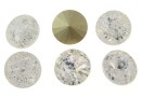 Ideal crystals, rivoli, mix crystal crackled 12mm - x2