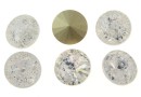 Ideal crystals, rivoli, mix crystal crackled, 12mm - x2